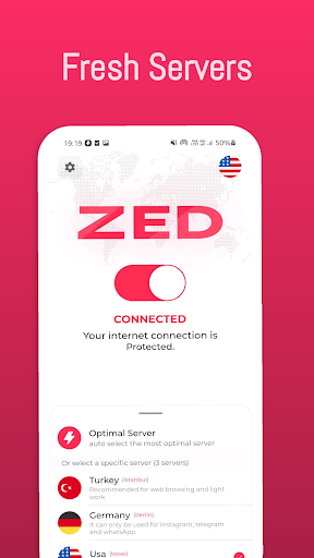 VPN ZED-Fast, Safe VPN Proxy  Screenshot 1