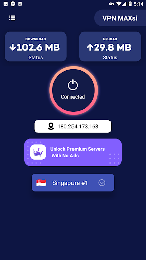 MAXsi VPN 'Fastest Singapore'  Screenshot 3