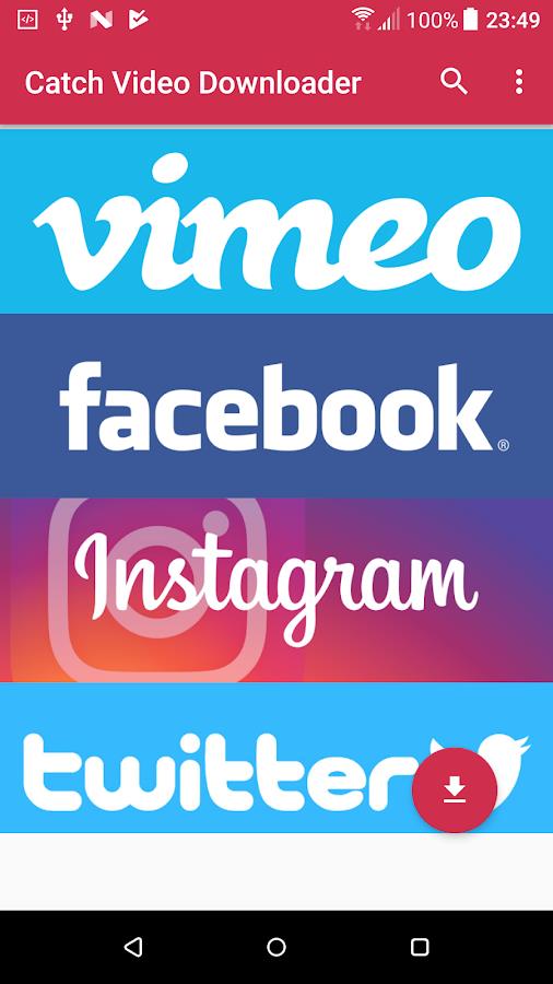 Catch Video Downloader  Screenshot 1