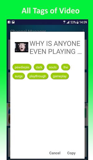 Channel Manager For Youtube  Screenshot 2