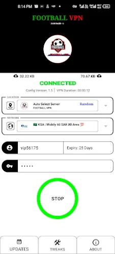 Football Vpn  Screenshot 2