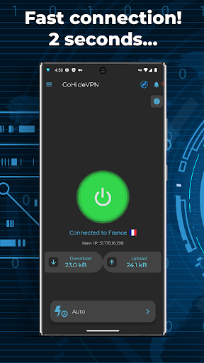 Gohide: No Log VPN For Android  Screenshot 1