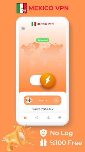 Mexico VPN - Private Proxy  Screenshot 1