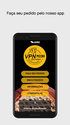 VPN Pizzas App  Screenshot 1