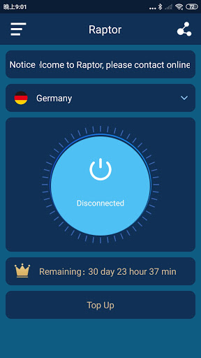 RaptorVPN  Screenshot 1