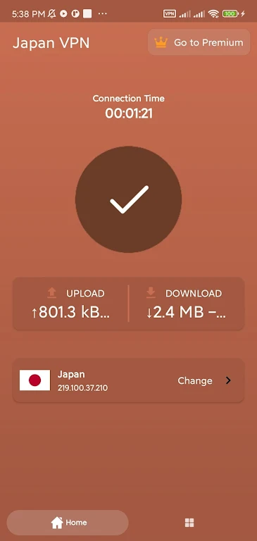 Japan VPN: Unlimited VPN Proxy  Screenshot 2