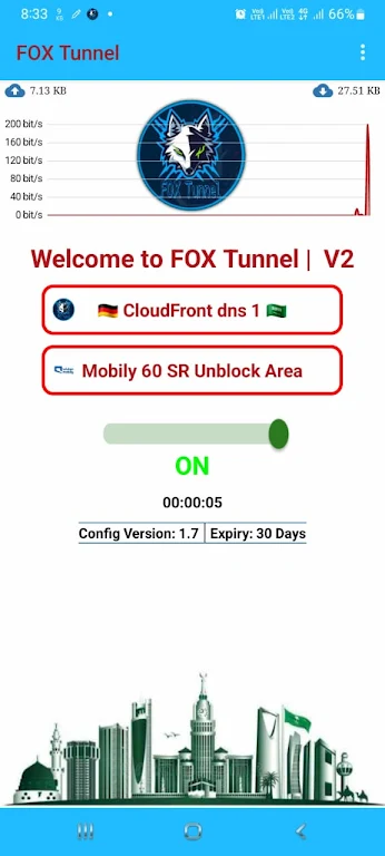 Fox Tunnel - Secure Fast VPN  Screenshot 2