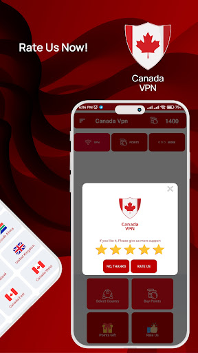 Canada Vpn Get Canadian IP  Screenshot 4