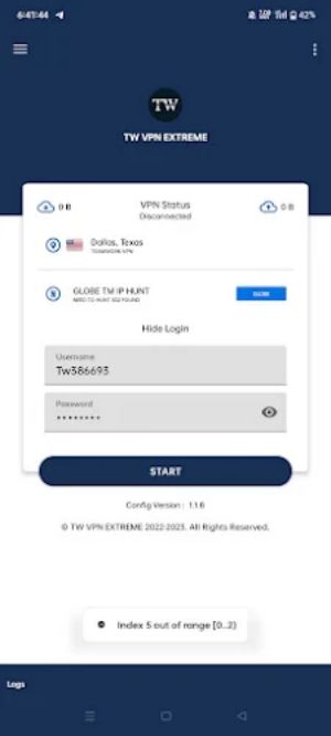 TW VPN EXTREME  Screenshot 1