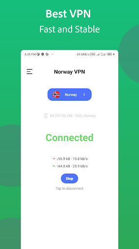 Norway VPN - Norwegian IP Fast  Screenshot 4