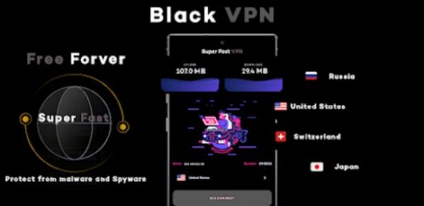 Black VPN - Fast VPN - Proxy  Screenshot 2