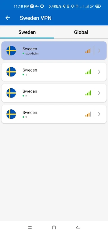 Sweden VPN - Fast & Secure  Screenshot 1