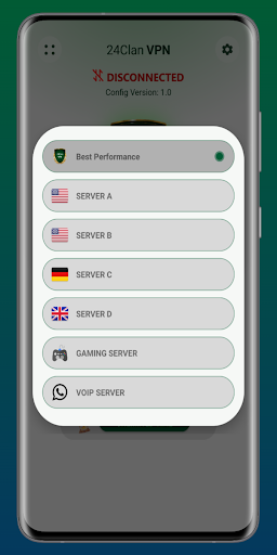 24clan VPN Lite SSH Gaming VPN  Screenshot 4