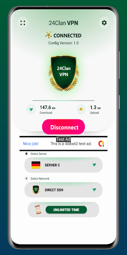24clan VPN Lite SSH Gaming VPN  Screenshot 2