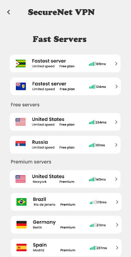 SecureNet VPN: Fast & Secure  Screenshot 4