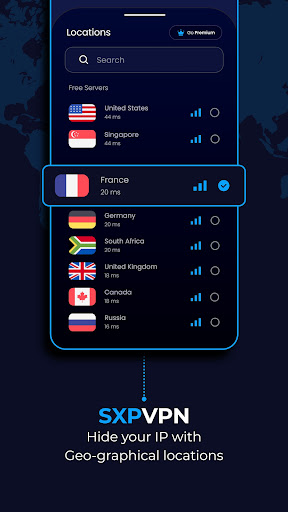 SXP VPN – Secure & Fast Proxy  Screenshot 2