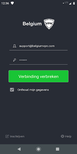 Belgium VPN  Screenshot 1