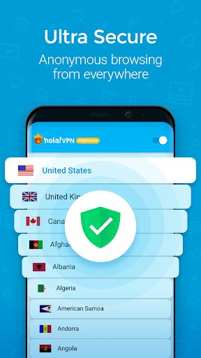 Hola Premium VPN Proxy  Screenshot 3