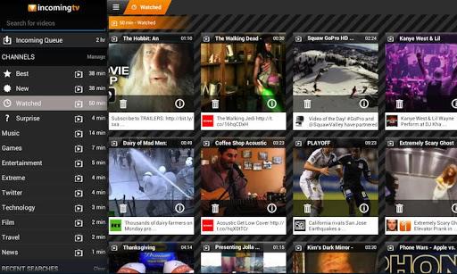 Incoming TV - HD mobile video  Screenshot 3