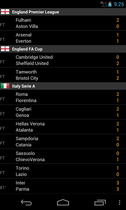 Soccer LiveScores  Screenshot 3