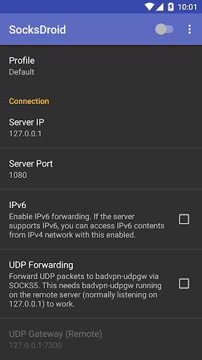 SocksDroid  Screenshot 1