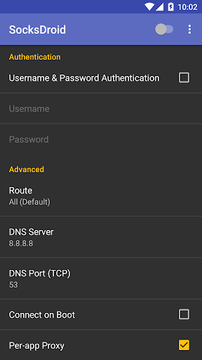 SocksDroid  Screenshot 2