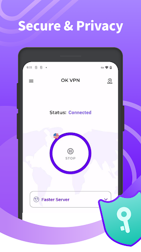 OK VPN - Secure & Fast Proxy  Screenshot 1