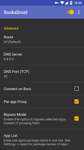 SocksDroid  Screenshot 3