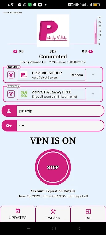 PINKI VIP 5G UDP VPN  Screenshot 3