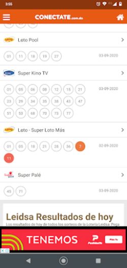 Conectate Loterías  Screenshot 2