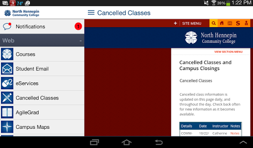 NHCC Student Mobile App  Screenshot 3