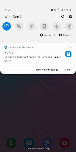 Samsung Push Service  Screenshot 1