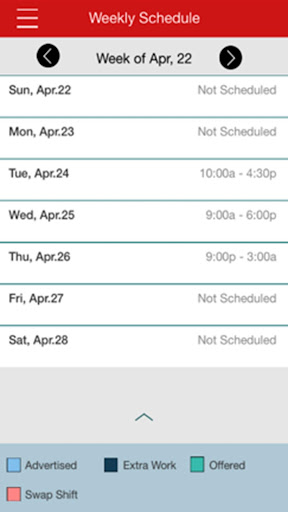 CVS mySchedule ESS  Screenshot 2