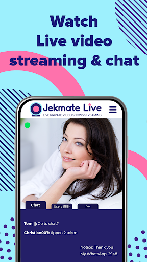 Jekmate Live -Live Private Video Shows & Streaming  Screenshot 1