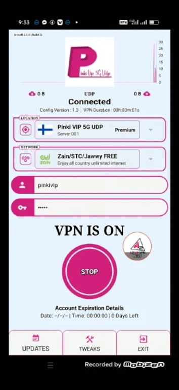 PINKI VIP 5G UDP VPN  Screenshot 2