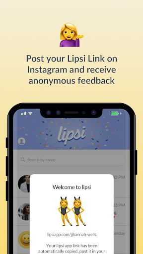 Lipsi - Anonymous messaging  Screenshot 3