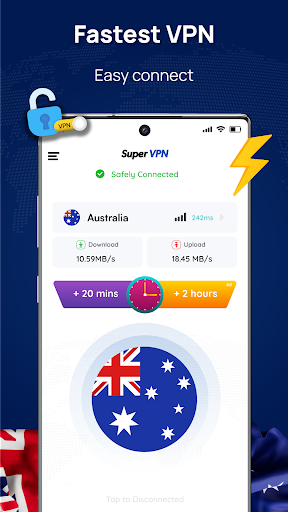 Australia VPN: Get Sydney IP  Screenshot 1