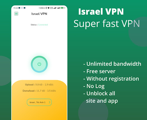 Israel VPN - Fast Secure Proxy  Screenshot 1