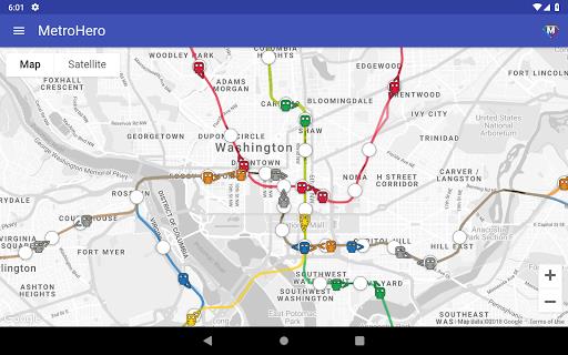 MetroHero: WMATA DC Metrorail  Screenshot 3