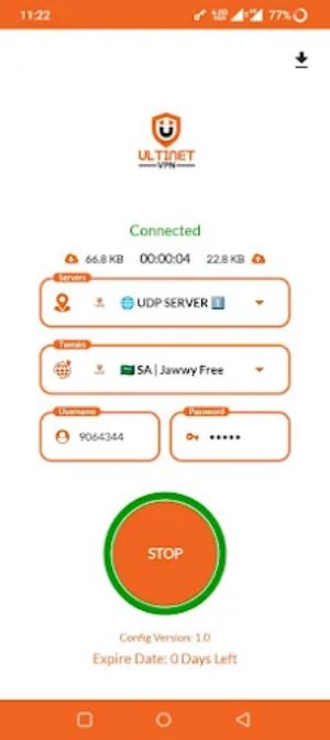 ULTINET VPN - Unlimited Access  Screenshot 2