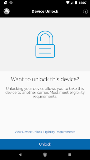 AT&T Device Unlock  Screenshot 1