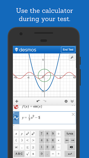 Desmos Test Mode  Screenshot 2