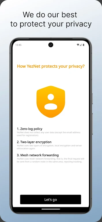 YezNet - Next generation VPN  Screenshot 3