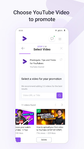 Prodvigate YouTube Promotion  Screenshot 1