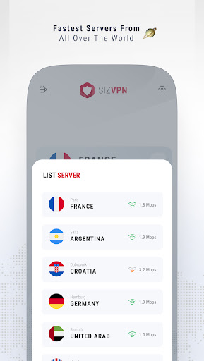 SizVPN - V2ray Fast and Secure  Screenshot 2