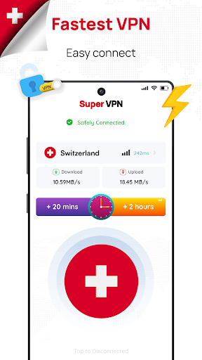 Switzerland VPN: Get Swiss IP  Screenshot 1