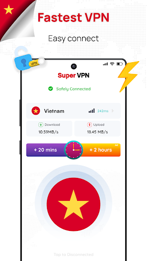 Vietnam VPN: Get Vietnam IP  Screenshot 1