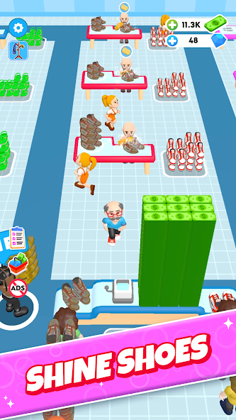 Laundry Rush - Idle Game Mod  Screenshot 2