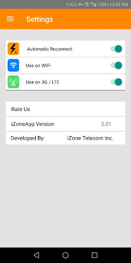 IZONE APP VPN  Screenshot 4