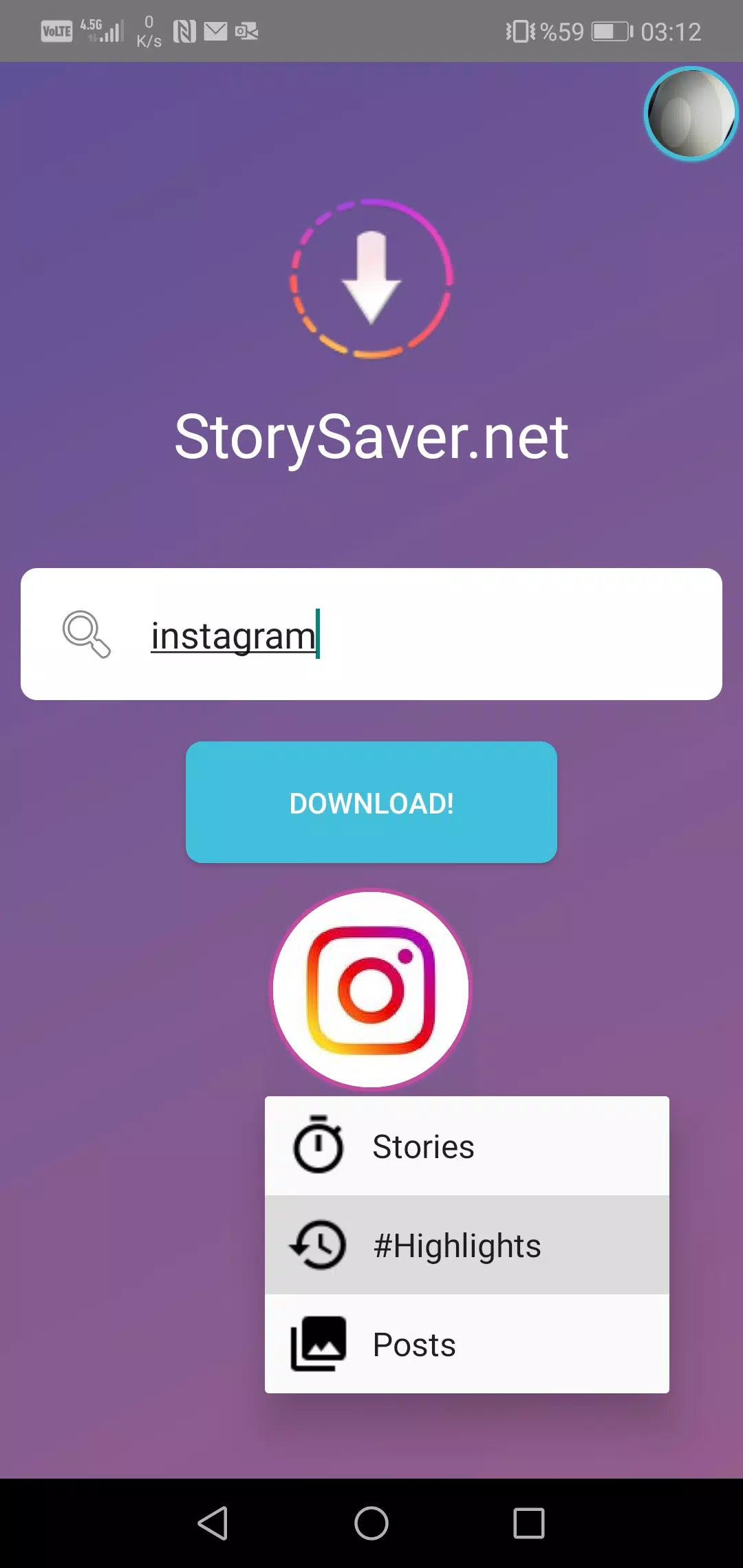 Storysaver.net App  Screenshot 1